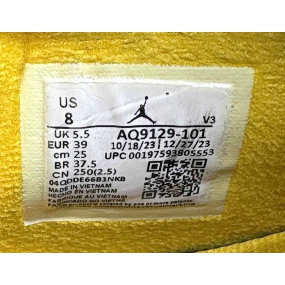 Nike Air Jordan 4 Retro Vivid Sulfur Size 8 Women’s - Picture 6 of 9